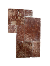 Load image into Gallery viewer, ROSSO TRAVERTINE TUMBLED MEDIUM FRENCH PATTERN