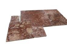 Load image into Gallery viewer, ROSSO TRAVERTINE TUMBLED MEDIUM FRENCH PATTERN