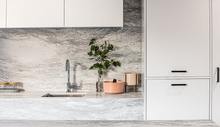 Load image into Gallery viewer, WHITE TRUFFLE MARBLE HONED TILE
