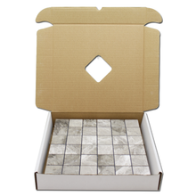 Load image into Gallery viewer, GRIGIO FANTASIA MARBLE SQUARE MOSAIC
