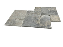 Load image into Gallery viewer, SILVER TRAVERTINE TUMBLED MEDIUM FRENCH PATTERN
