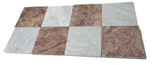 Load image into Gallery viewer, ROSSO TRAVERTINE &amp; SOLTO MARBLE TUMBLED &amp; UNFILLED CHECKERBOARD
