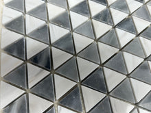 Load image into Gallery viewer, BARDIGLIO &amp; DOLOMITE TRIANGLE HONED MOSAIC
