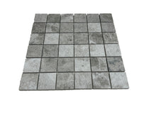 Load image into Gallery viewer, SILVER SHADOW MARBLE SQUARE MOSAIC
