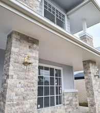 Load image into Gallery viewer, SILVER TRAVERTINE SPLITFACE WALL CLADDING - RANDOM LENGTHS
