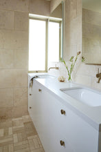 Load image into Gallery viewer, CREMA TUMBLED LIMESTONE LONG SUBWAY
