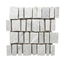 Load image into Gallery viewer, FIORANO CARRARA DOMENICA 48 HONED MOSAIC
