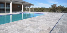 Load image into Gallery viewer, SILVER TRAVERTINE TUMBLED 12mm TILE
