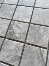 Load image into Gallery viewer, SUPER WHITE QUARTZITE SQUARE HONED MOSAIC

